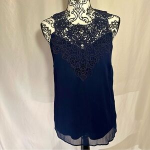 EUC Banana Republic Navy Blouse Size S